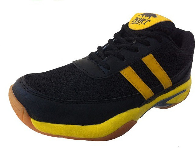 Port Running Shoes For Men(Black, Yellow)