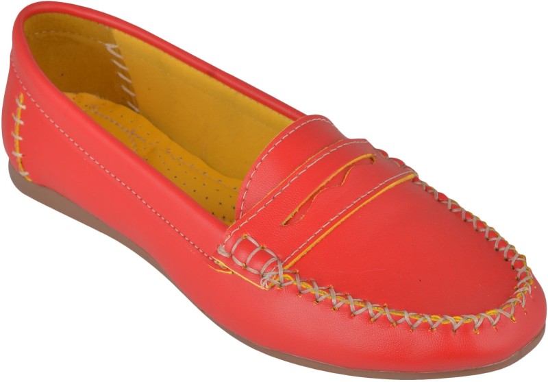 Exotique EL0053RD Loafers For Women(Red)