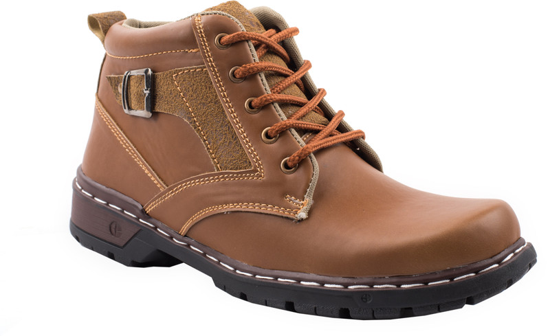 Chamois derby Boots For Men(Tan)