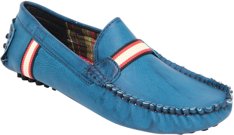 Funk'd Stripe Loafers For Men(Blue)