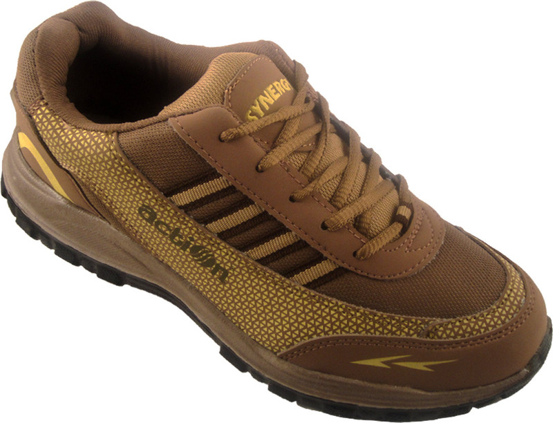 Action Synergy 7109 Casual Shoes For Men(Brown, Beige)