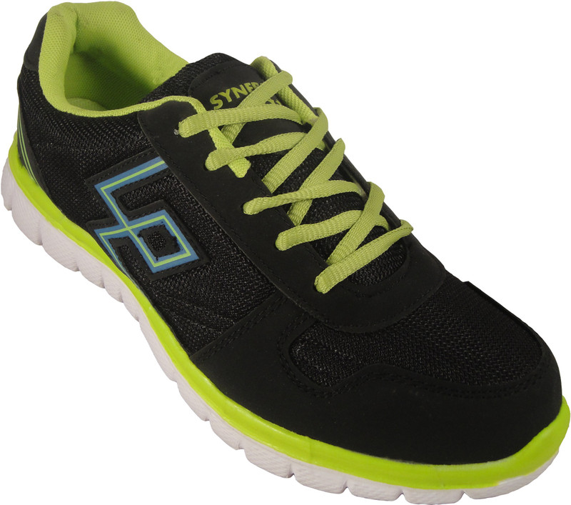 Action Black/Green Synergy 7155 Sports Shoes For Men(Black) Action Black/Green Synergy 7155 Sports Shoes For Men(Black)
