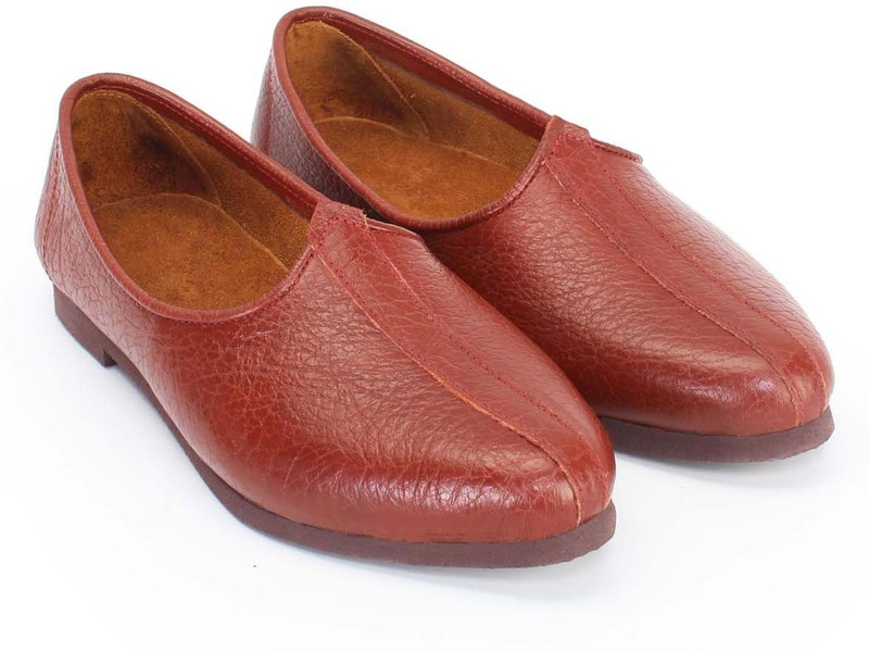 Bare Skin New Tan Brown Leather Jalsa Jutis For Men(Tan)