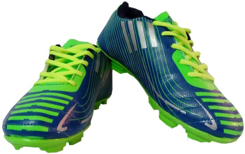 Aryans K-180 Football Shoes For Men(Green, Blue)