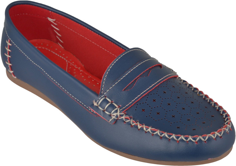 Exotique EL0052BL Loafers For Women(Blue)