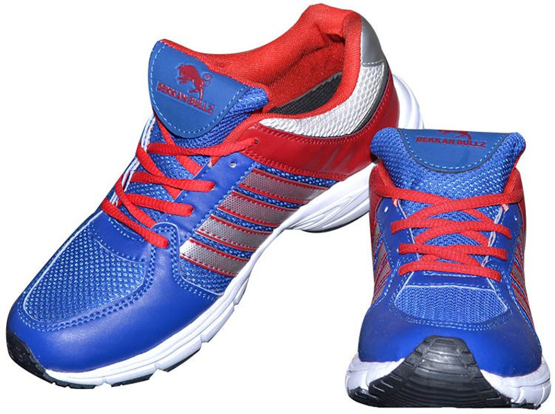 Dekkam Bullz D-76-Blu-Rd Running Shoes For Men(Blue)