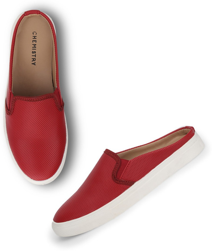 Chemistry Textured Slip On For Women(Red) Chemistry Textured Slip On For Women(Red)