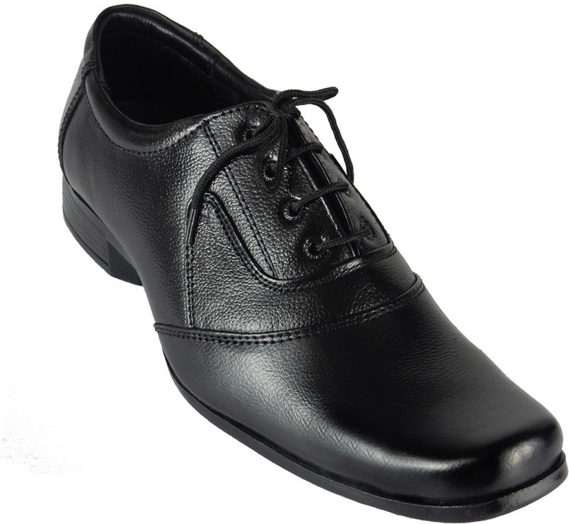 Blucaper Lace Up Shoes For Men(Black)