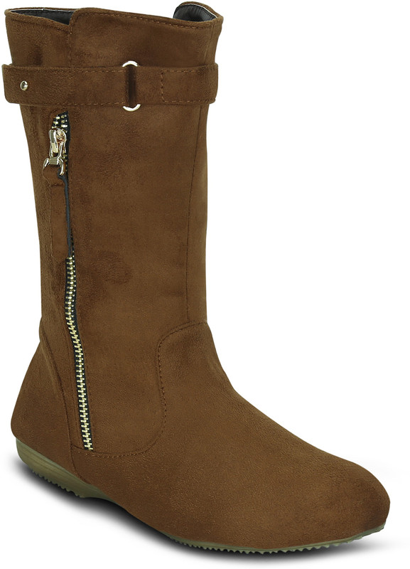 Get Glamr EILEEN Boots For Women(Brown)