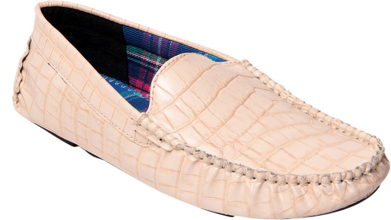 Funk'd Croco Loafers For Men(Beige)