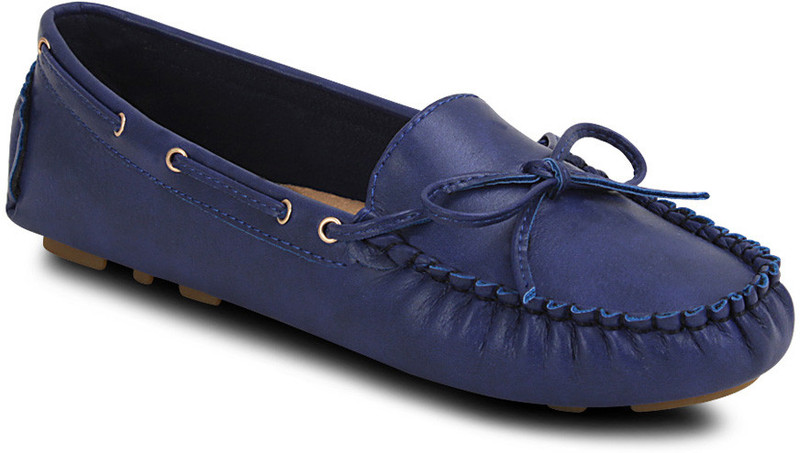 Get Glamr Stylish Loafers For Women(Blue)