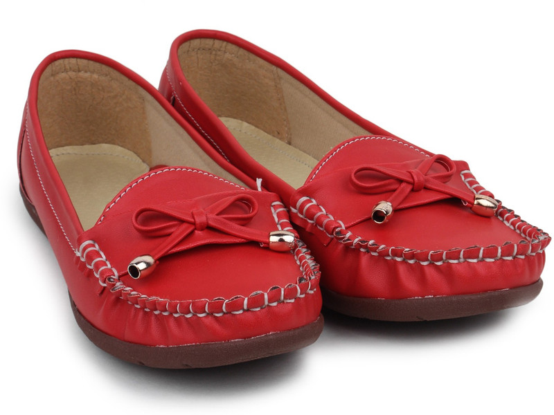Beonza Loafers For Women(Red)