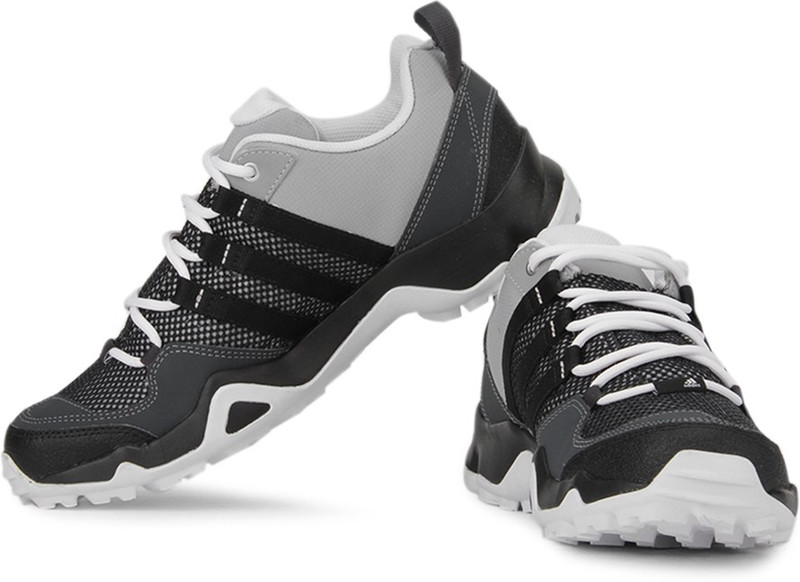 ADIDAS Ax2 Hiking & Trekking Shoes For Men(White, Black, Grey)