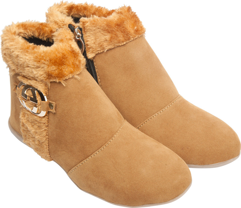 Nayra Creations Boots For Women(Tan)