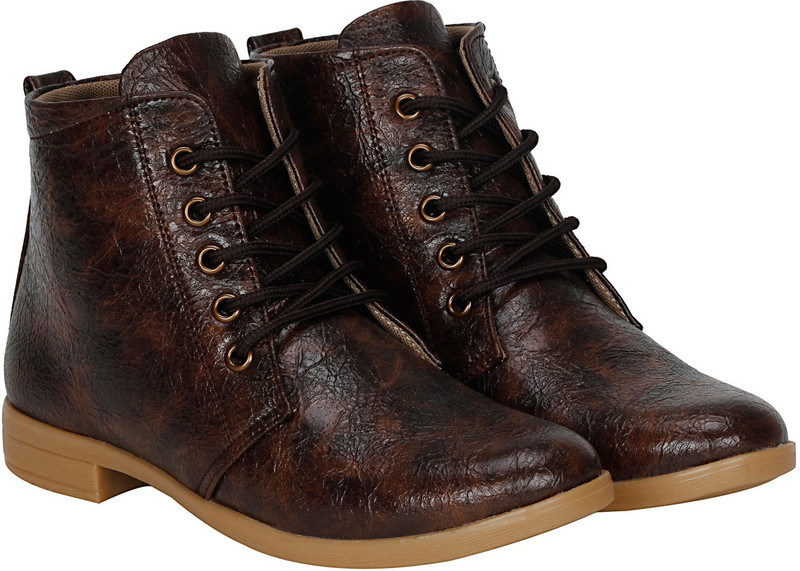 Kraasa RockSolid Boots For Women(Brown)