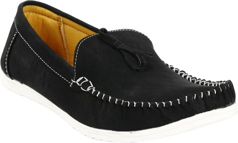 Quarks Casual Loafers For Men(Black)