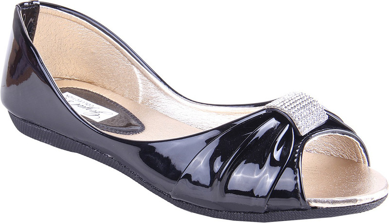 Goyal Black Open Toe Bellies For Women(Black)