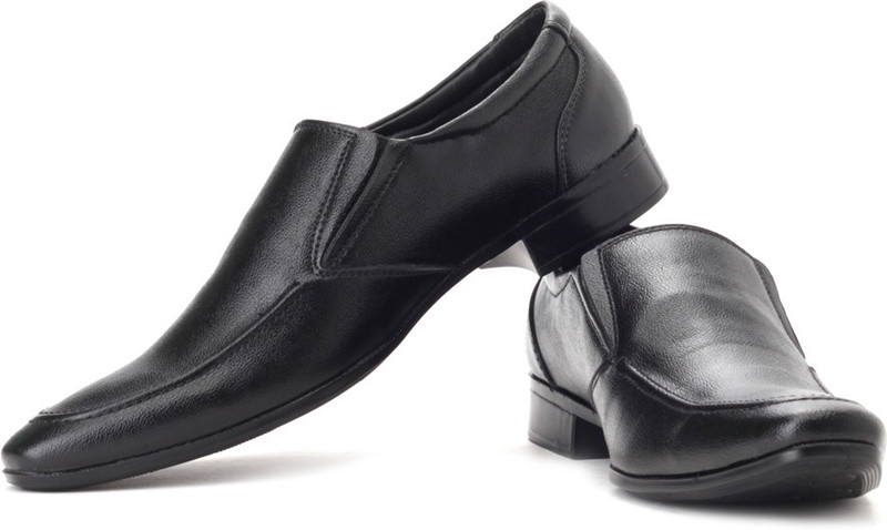 Bata Adonis Men Synthetic Leather Slip On Shoes For Men(Black) Bata Adonis Men Synthetic Leather Slip On Shoes For Men(Black)