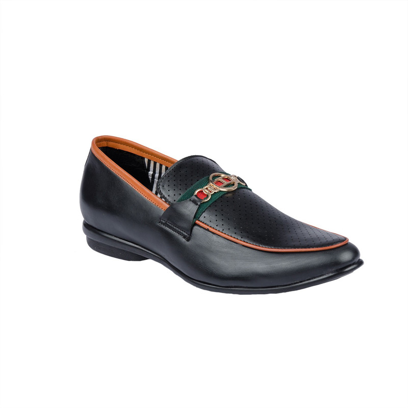 H&V Loafers For Men(Black)