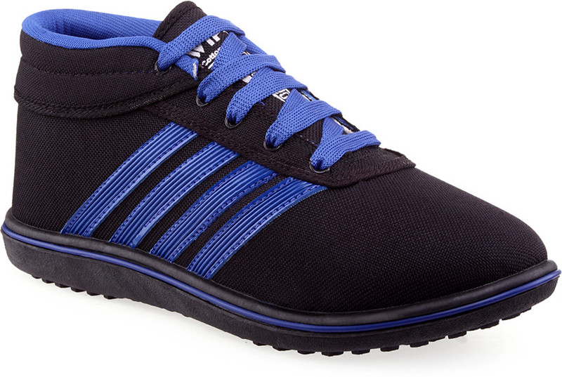 Wepro Canvas Blue Casual Shoes For Men(Black)