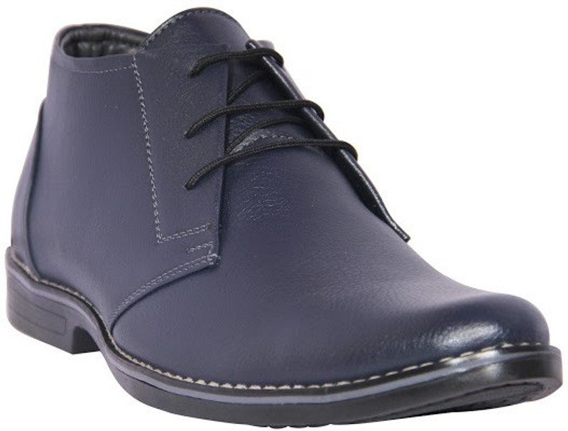 Leather Chief Lace Up For Men(Blue)