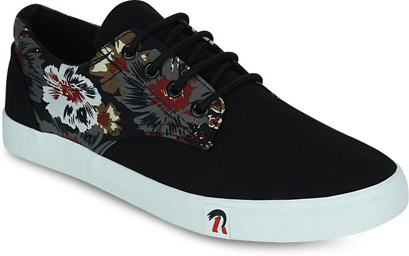 Get Glamr Graffiti Lace Ups Sneakers For Men(Black)