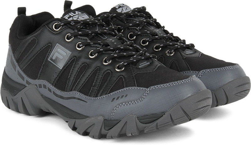 Fila DUNE Outdoor Shoes For Men(Black, Grey)