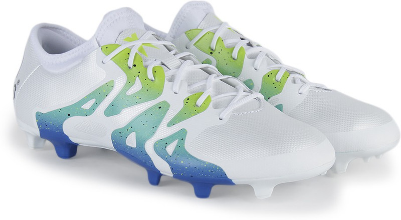 ADIDAS X 15.2 FG/AG Men Football Shoes For Men(Green, White, Blue) ADIDAS X 15.2 FG/AG Men Football Shoes For Men(Green, White, Blue)