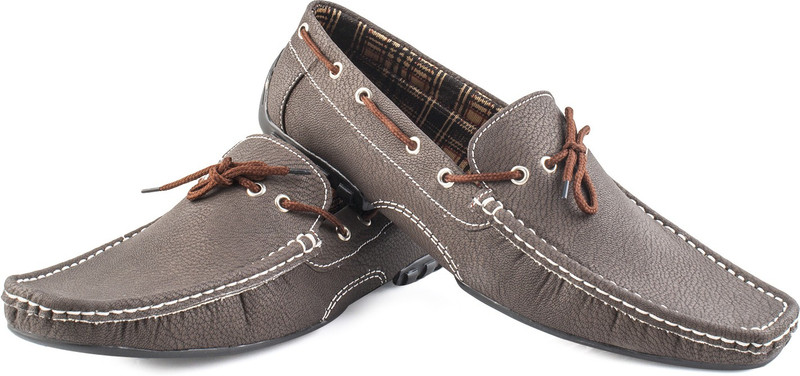 Zapatoz Boat Shoes For Men(Brown)