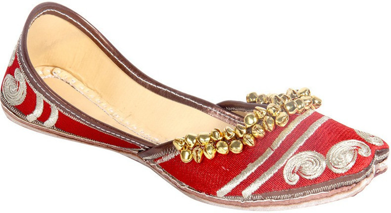 Panahi Synthetic Leather Premium Punjabi Jutti with Cushion Jutis For Women(Multicolor)