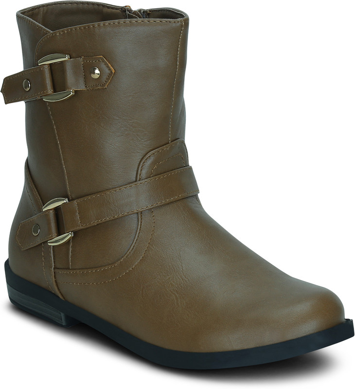 Get Glamr BRYAN Boots For Women(Beige) Get Glamr BRYAN Boots For Women(Beige)