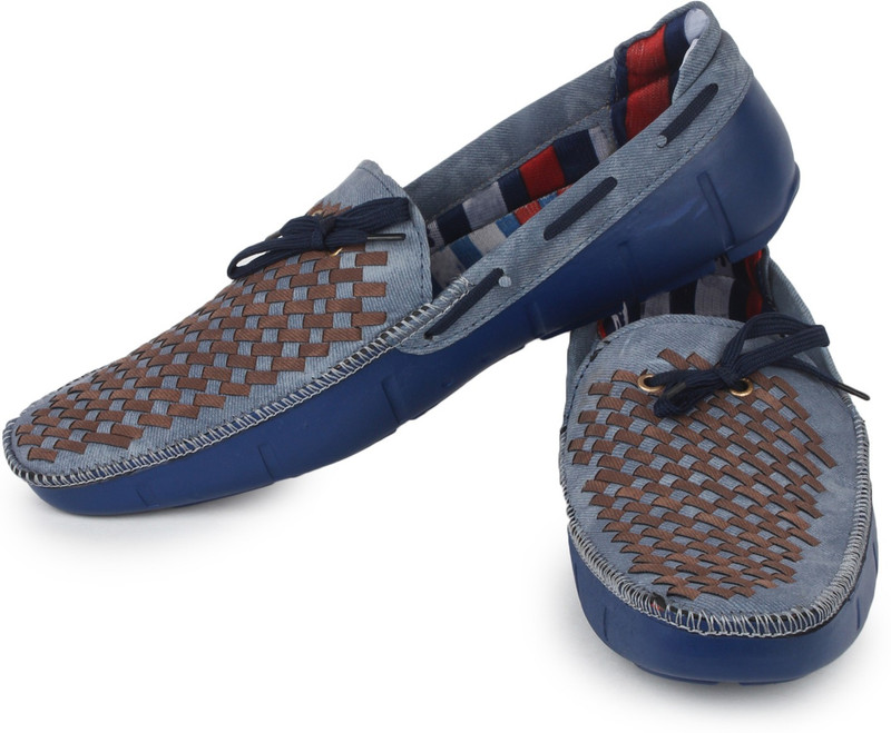 Beonza Boat Shoes For Men(Tan, Blue)