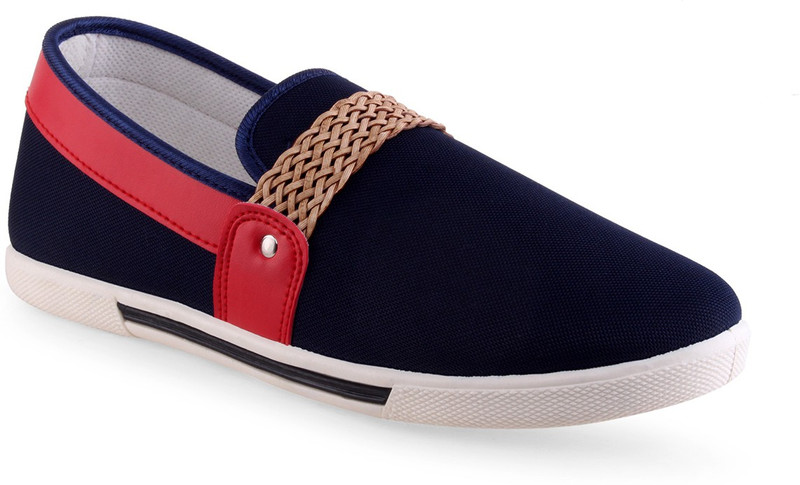 Go Run Maxis Maxis NT-6123-Red-Blue Loafers Loafers For Men(Red, Blue)