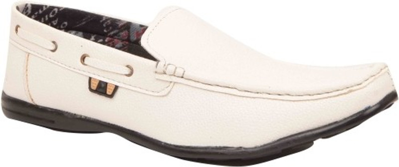 Footfad Loafers For Men(White)