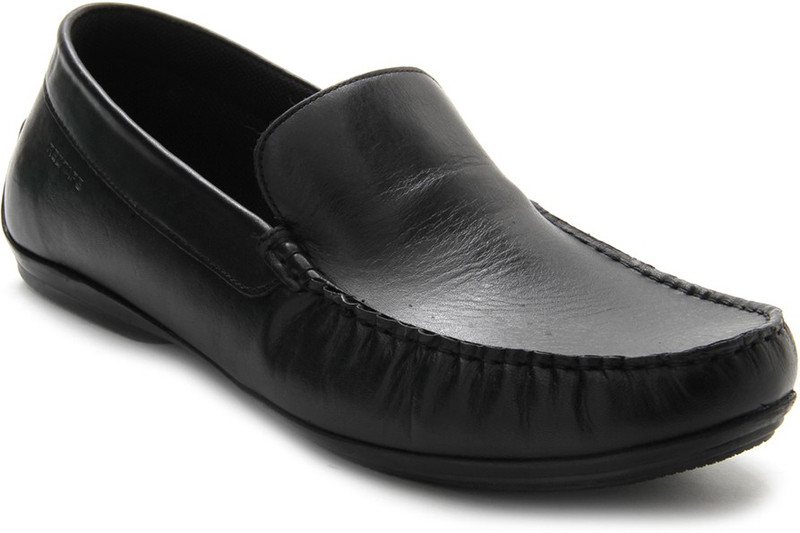 Red Tape Men Genuine Leather Loafers For Men(Black)