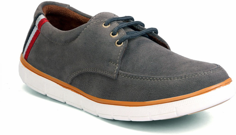 Molessi Grey Suede Casual Shoes Casuals For Men(Grey)