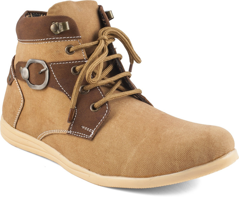 Zapatoz Boots For Men(Beige)