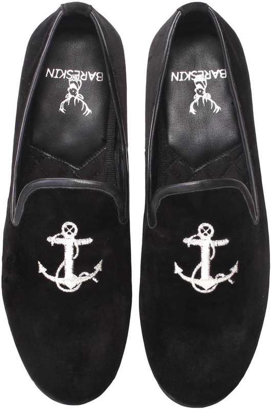 Bare Skin Moccasins Casual Shoes For Men(Black)