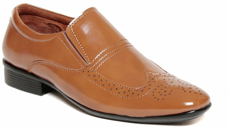 Verdioz mens groomed shoes Slip On For Men(Tan)