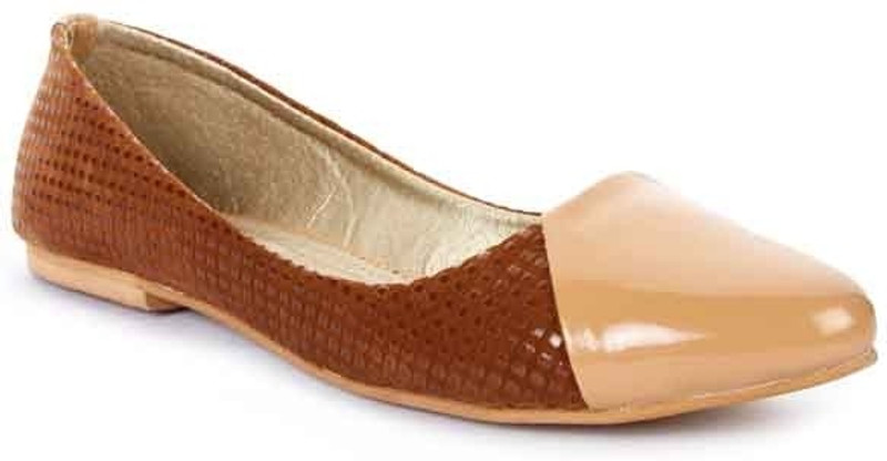 Gnist Half colo Women Bellies For Women(Brown, Beige)