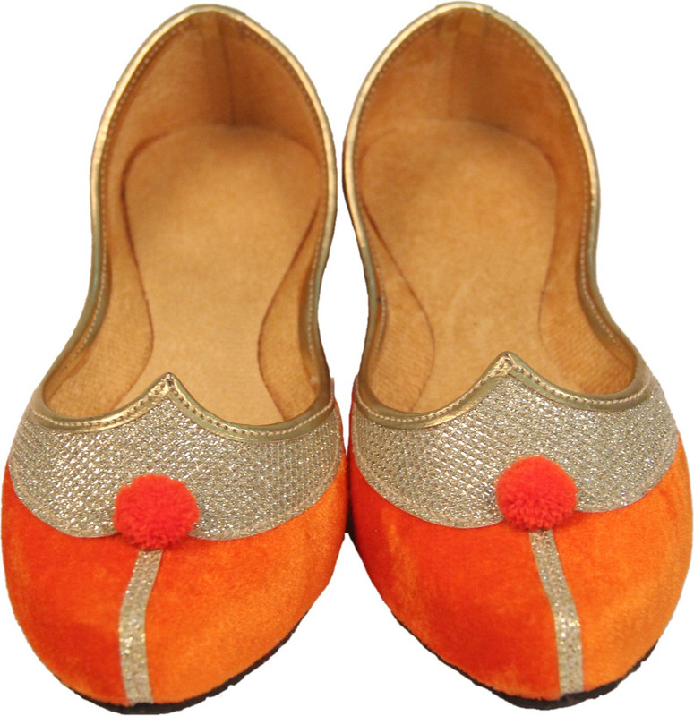 Zasmina Casuals For Women(Orange, Gold)
