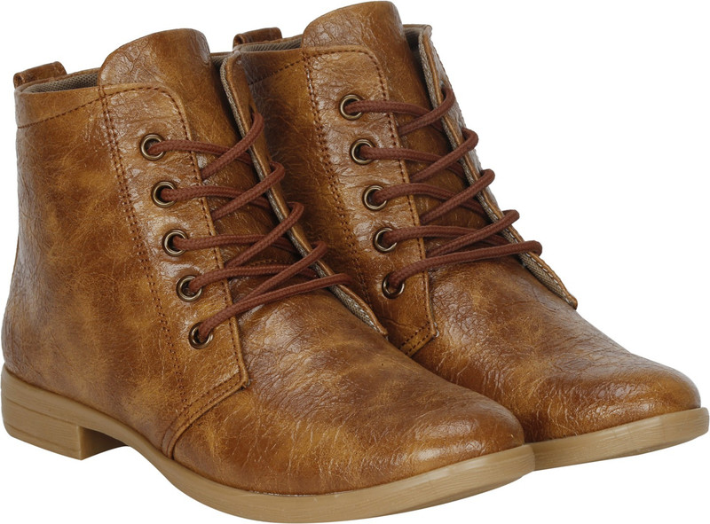 Kraasa RockSolid Boots For Women(Tan)