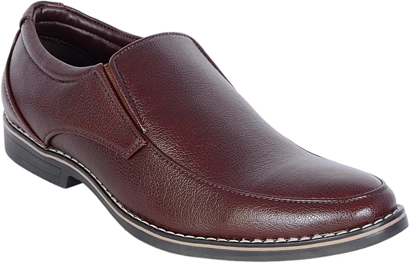 Footoes Semi Formal Corporate Casuals For Men(Brown)