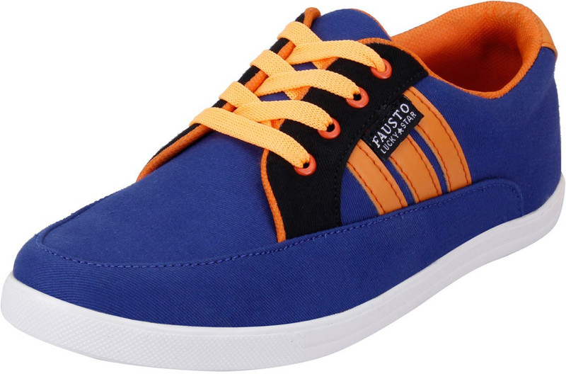 FAUSTO Blue Men Sneakers For Men(Blue)