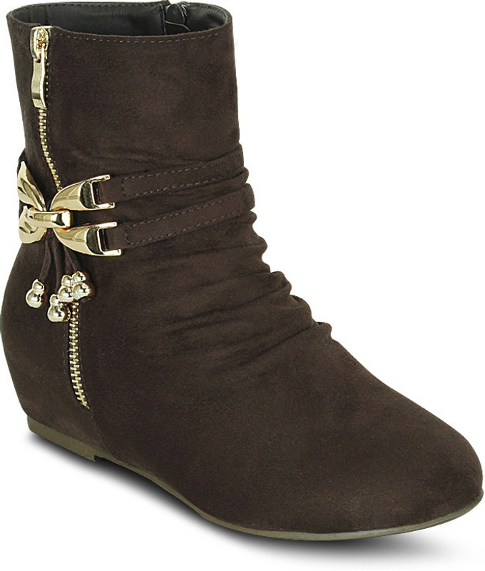 Get Glamr Designer Kamara Boots For Women(Brown)