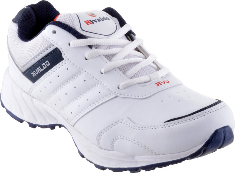 Rivaldo White Navy Running Shoes For Men(White)