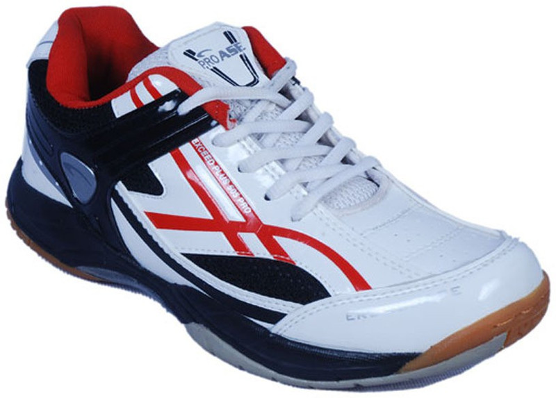 Proase Laminated Badminton Shoes For Men(Red, White)