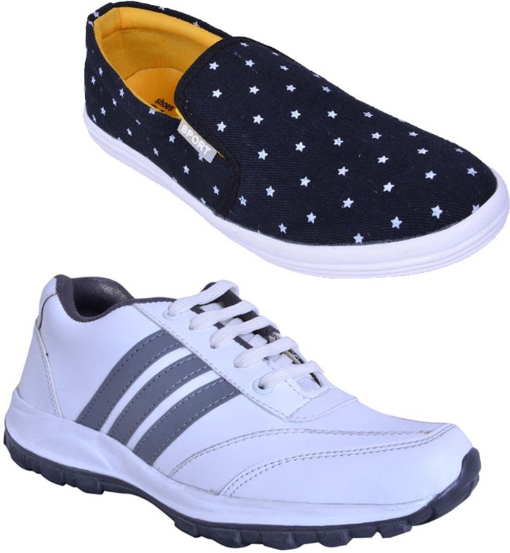 Smith Soul Casuals For Men(White, Black) Smith Soul Casuals For Men(White, Black)