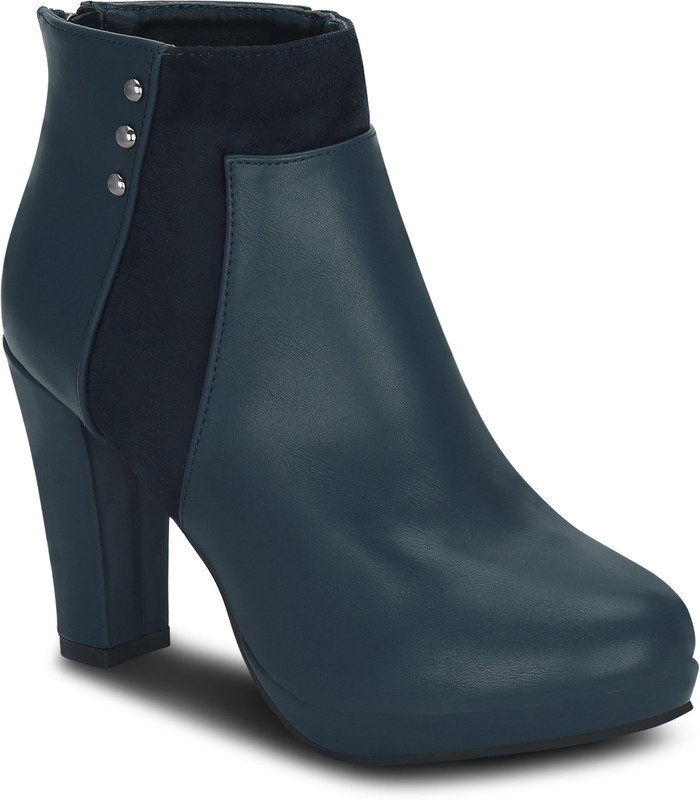 Get Glamr PHYLLIS Boots For Women(Blue)