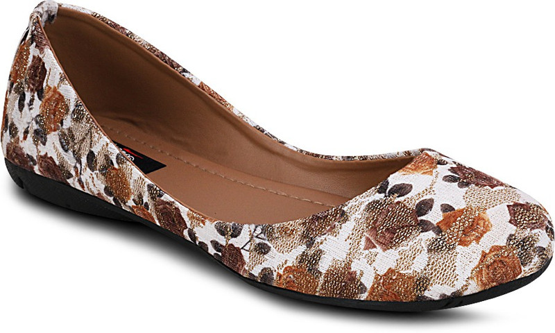 Gisole Floral Bellies For Women(Brown)